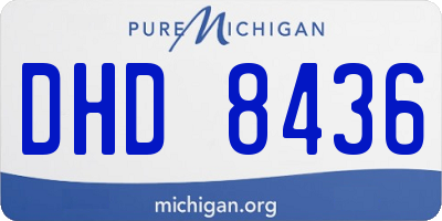 MI license plate DHD8436