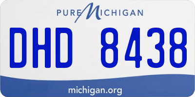 MI license plate DHD8438