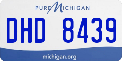 MI license plate DHD8439