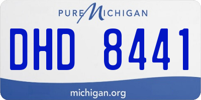 MI license plate DHD8441