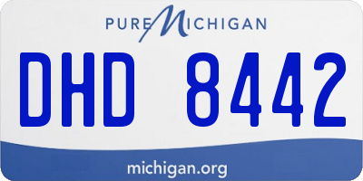 MI license plate DHD8442