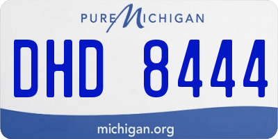 MI license plate DHD8444