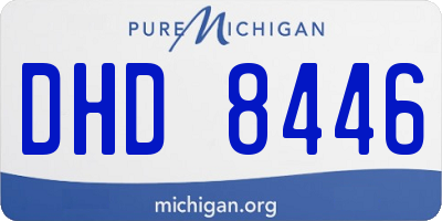 MI license plate DHD8446
