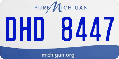 MI license plate DHD8447