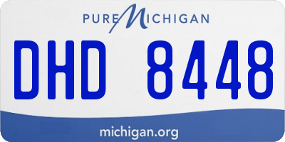 MI license plate DHD8448