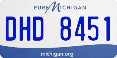 MI license plate DHD8451
