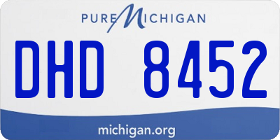 MI license plate DHD8452