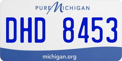 MI license plate DHD8453