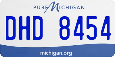 MI license plate DHD8454