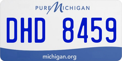 MI license plate DHD8459