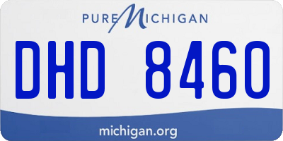 MI license plate DHD8460