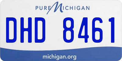 MI license plate DHD8461