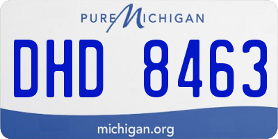MI license plate DHD8463
