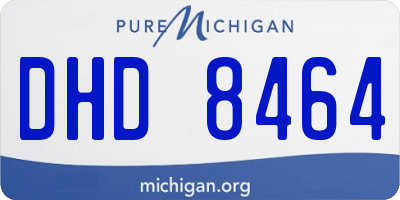 MI license plate DHD8464