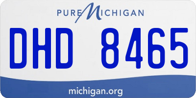 MI license plate DHD8465