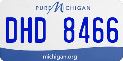 MI license plate DHD8466