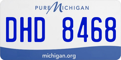 MI license plate DHD8468