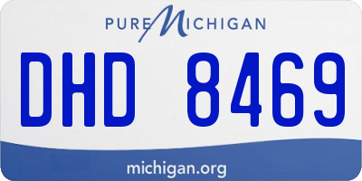MI license plate DHD8469