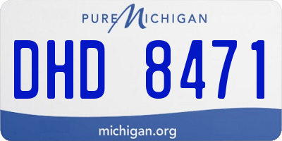 MI license plate DHD8471