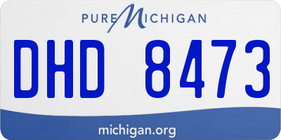 MI license plate DHD8473