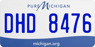MI license plate DHD8476