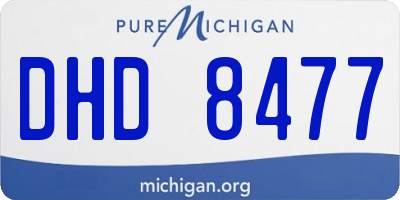 MI license plate DHD8477