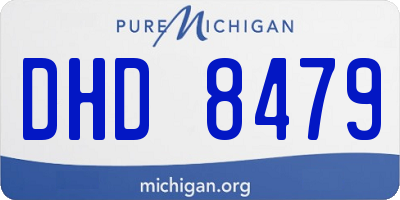 MI license plate DHD8479