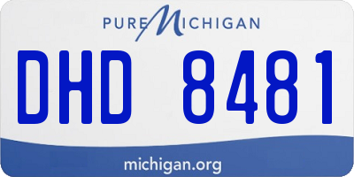 MI license plate DHD8481