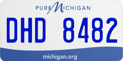 MI license plate DHD8482