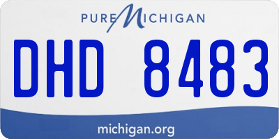 MI license plate DHD8483