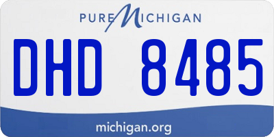 MI license plate DHD8485