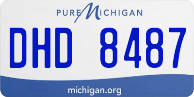 MI license plate DHD8487