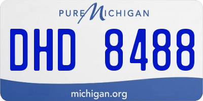 MI license plate DHD8488