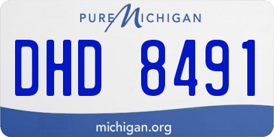 MI license plate DHD8491