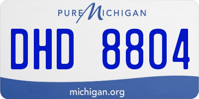 MI license plate DHD8804