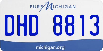 MI license plate DHD8813