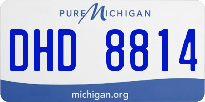 MI license plate DHD8814