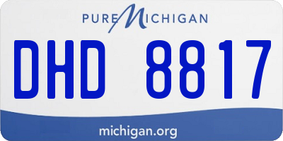 MI license plate DHD8817