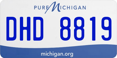 MI license plate DHD8819