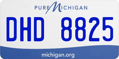 MI license plate DHD8825