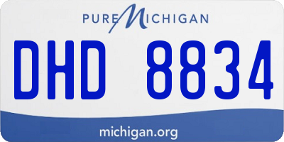 MI license plate DHD8834