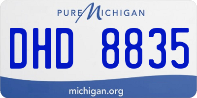 MI license plate DHD8835