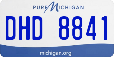 MI license plate DHD8841