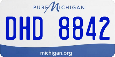 MI license plate DHD8842
