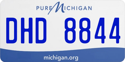 MI license plate DHD8844