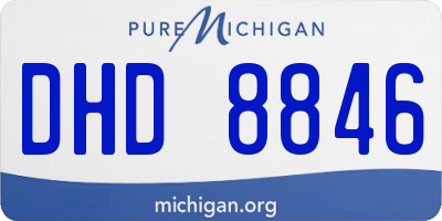 MI license plate DHD8846