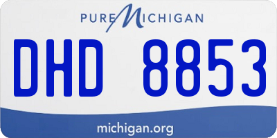 MI license plate DHD8853
