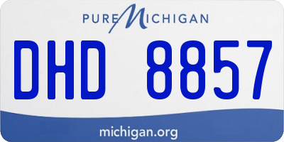 MI license plate DHD8857