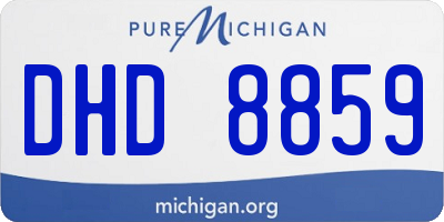 MI license plate DHD8859