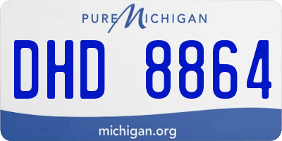 MI license plate DHD8864